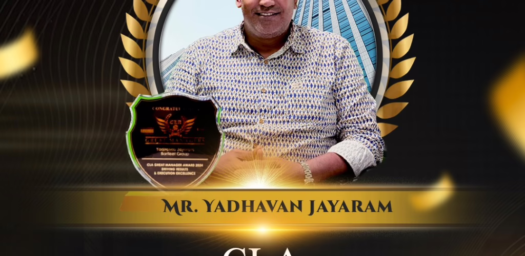 Congratulations to Mr. Yadhavan Jayaram on being awarded the prestigious CLA Great Manager Award 2024