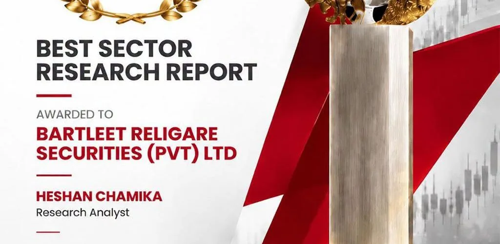 Gold Award for Best Sector Research Report at the CFA Society Sri Lanka Capital Market Awards 2026