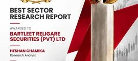Gold Award for Best Sector Research Report at the CFA Society Sri Lanka Capital Market Awards 2026