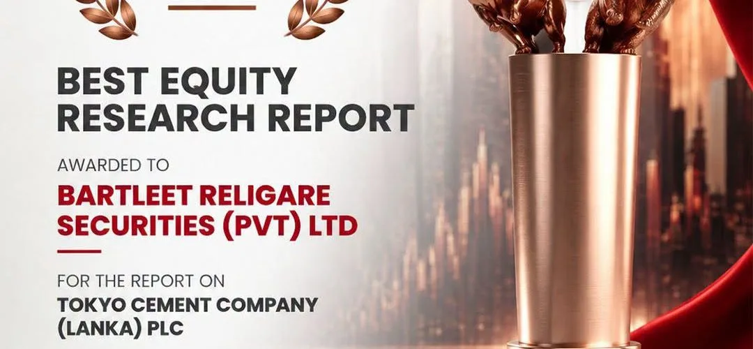 Bronze Award for Best Equity Research Report at the CFA Society Sri Lanka Capital Market Awards 2026