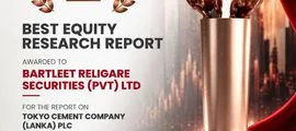 Bronze Award for Best Equity Research Report at the CFA Society Sri Lanka Capital Market Awards 2026