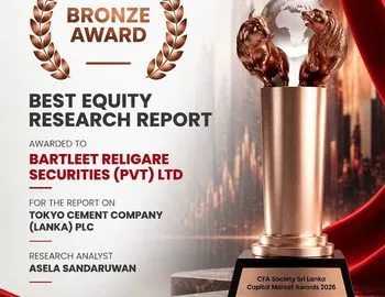 Bronze Award for Best Equity Research Report at the CFA Society Sri Lanka Capital Market Awards 2026