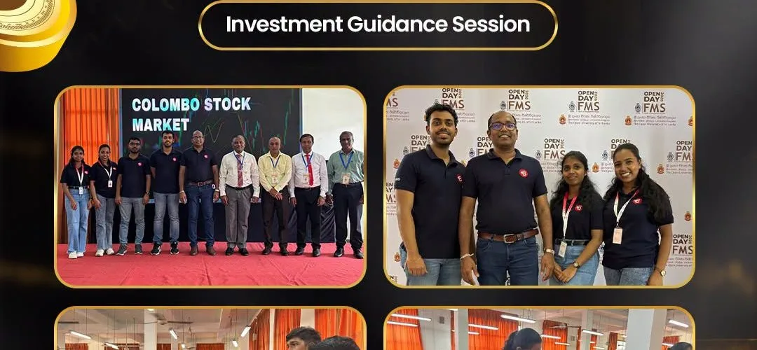 A successful investment guidance session at The Open University of Sri Lanka (OUSL) Open Day 2026.